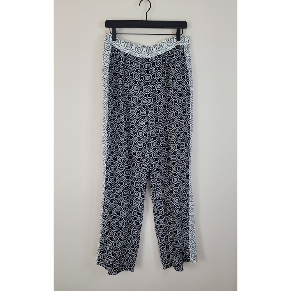 Rag & Bone Collette Size 6 Medallion Wide Leg Pants Palazzo Boho Statement